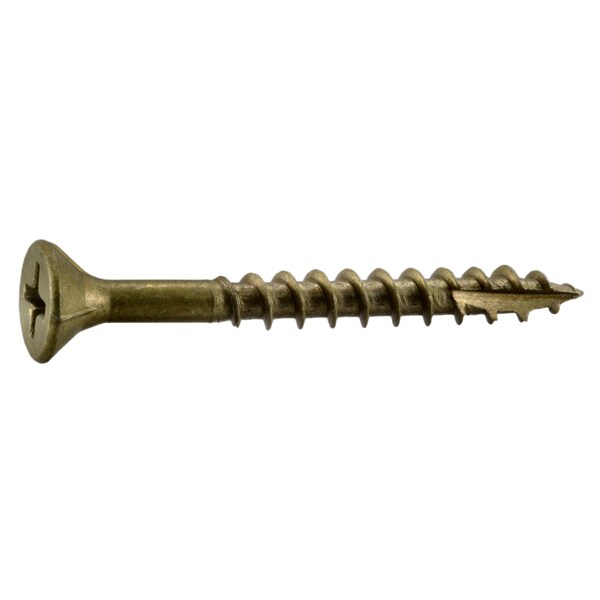 Buildright Deck Screw, #7 x 1-5/8 in, Steel, Flat Head, Phillips Drive, 169 PK 53850 - main